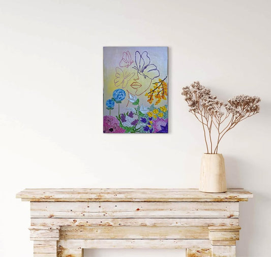 Bloom Within - Handmade Texture ART - 30X40 cm