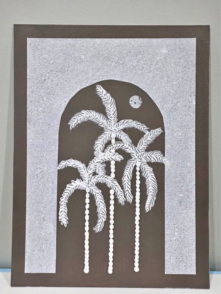 Tomar Ghore Handmade textured art world/ bohemian art/ unique style- 30X90 cm