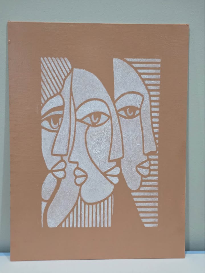 Tomar Ghore Handmade textured art world/ bohemian art/ unique style- 30X90 cm